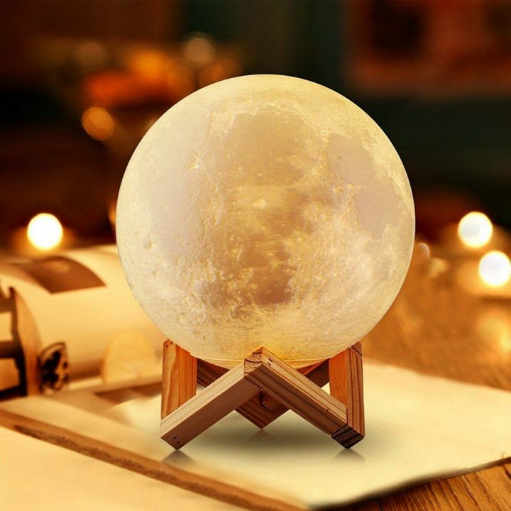 Candeeiro de mesa USB romântico luz noturna quarto luz suave estrela lua da SUN Education