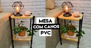 Como fazer MESA DE CANO PVC DIY DECORACAO