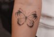 Diferentes desenhos para tatuar uma borboleta
