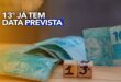 13 salário data prevista