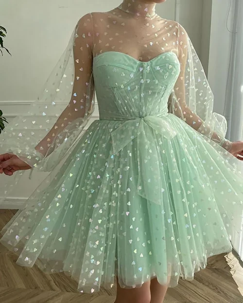 Vestido de Baile Margot Fairy Verde Menta