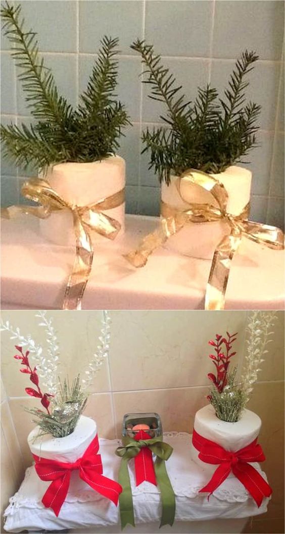 1699827350 936 Ideias para decorar seu banheiro neste Natal