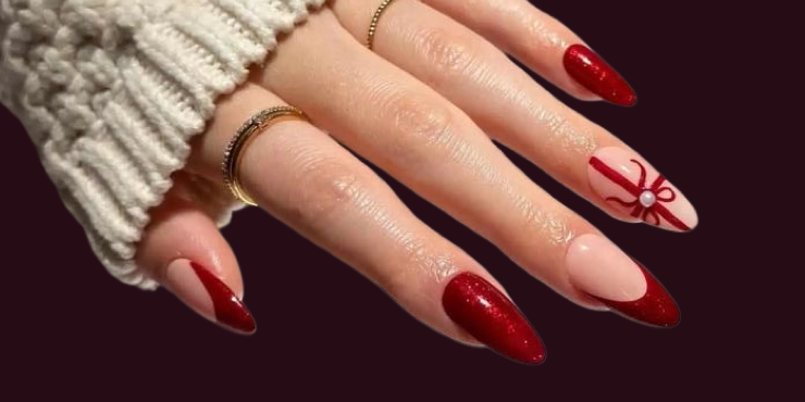 Desenhos de unhas para ficar bem no Natal