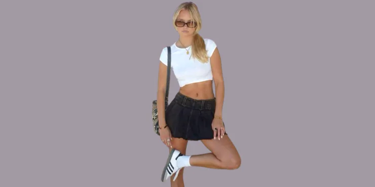 Looks para combinar seu Adidas Samba com minissaia